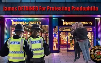 DETAINED for PROTESTING PAEDOPHILIA